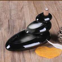 Small Censer Incense Holder Incense Burner For Home Office Teahouse Creative Decor Ceramic Incense Stand Lotus - Default - View 8