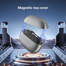 HYUNDAI 三合一自动电动指甲钳，升级版带照明灯电动指甲修剪器，带指甲碎屑收集器的自动指甲修剪机 - 黑色 - 查看 3