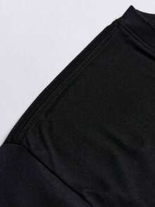 Manfinity Homme Hombres Camiseta con estampado de dibujo - Negro - Ver 3