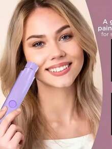 HYUNDAI Dual Head Waterproof Bikini Trimmer, 2-In-1 Intimate Shaver For Sensitive Women' Skin, Reusable Bikini & Body Trimer With Ergonomic Grip - Mauve Purple - View 1