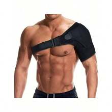 Adjustable Compression Shoulder Straps, Unisex, Suitable For Daily Fitness, Weightlifting Training And Shoulder Protection - Black - View 8