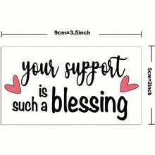 24/48 Pcs 'Your Support Is Such A Blessing' Thank You Cards - Perfect For Customer Appreciation, Small Business - Business Packaging Inserts - A - View 7