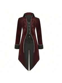 Red Velvet Swallowtail Coat