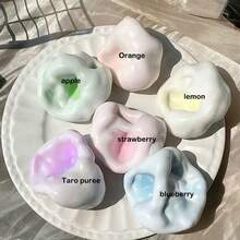 软糯麻糬挤压玩具，缓解压力挤压体验，外裹薄冰皮，塑料麻糬质感，办公室、派对、愚人节的理想礼物（无需针头） - 彩色 - 查看 6