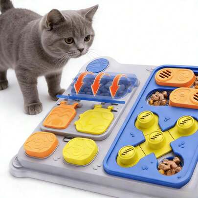 Interactive Treat Puzzle Toy For Cats, Mental Stimulation & IQ Training