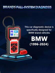 OBD2诊断扫描工具，发动机故障码读取器，带重置功能，支持模式6、模式8和I/M就绪测试，自动检查发动机故障灯，兼容1996年及之后生产的所有OBDII车辆。 - 彩色 - 查看 12