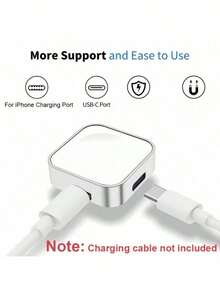 苹果手表磁吸充电线 - [1米/1.2米] USB-C接口，支持Series 10/Ultra 2快速充电，轻巧便携，兼容 SE/9/8/Ultra等更多型号，安全防护，理想的复活节礼物科技配件 - 彩色 - 查看 7