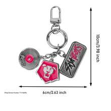 1pc Netflix Official Licensed Party Keychain Gift Bag Clip   Derpy With Sussie Keyring Backpack Decorative Keychain Versatile Commuter Key Charm Portable Key Organizer Soothing Little Accessory Creative Personalized Anti-Loss Keychain Party Supplies Birthday Gift - A - View 2