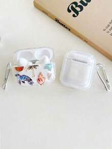 2个海龟、椰子壳耳机盒，沙滩元素透明耳机盒，附赠1个耳机盒支架，兼容耳机盒、耳机、 Pro 3、 Pro（第二代）、 3、 Pro、 1/2 - 椰島海龜透明殼+掛件 - 查看 9