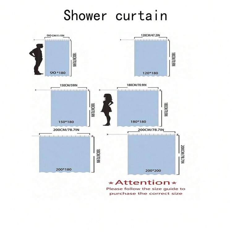 1 pieza Cortina de ducha floral artística, hecha de poliéster, impermeable, no opaca, adecuada para la decoración del hogar y el baño, incluye 12 ganchos - A - Añade 3