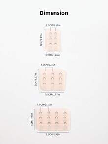 20pcs 2hooks/3hooks/4hooks Bra Extension Buckle, Bra Extender Hook, Underwear Accessory - Multicolor - View 5