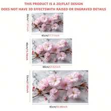1 Piece, Pink Cherry Blossom Marble Background, Soft, Romantic, Realistic PVC Kitchen Wall Sticker-Easy To Apply, Durable, High-Quality Material. Suitable For Home Decor And Modern Kitchen Interiors, 2D Flat Design. - Style 1 - View 10