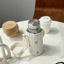 创意卡通保温杯套，绗缝杯套，适用于儿童水瓶和水杯 - 彩色 - 查看 11