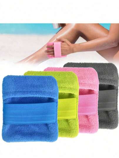 1件装便携式沙滩除沙清洁工具 - 符合人体工学设计，柔软布面和去角质刷头，结构紧凑，适合旅行、海滩度假、露营、户外活动（蓝色），沙滩配件，露营装备，必备清洁工具