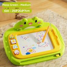 1pc Children's Magnetic Drawing Board, 4-Color Partitioned Doodle Board, Small Drawing Toy With Anti-Throw Rope Design - Multicolor - View 16