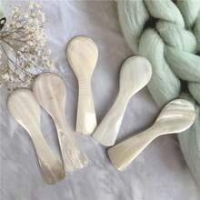 Natural Conch Shell Ice Cream Coffee Spoon Caviar Spoon Seashells Stirring Spoons Teaspoon Kitchen Tool - View 4