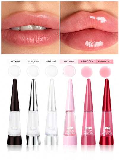 8.5毫升丰唇精华油，蕴含辣椒提取物，可瞬间令双唇更柔嫩饱满。超级保湿滋养丰唇亮泽唇釉，丰唇精华，丰唇保湿油，丰唇亮泽唇釉，微针效果，玻璃般水润唇釉