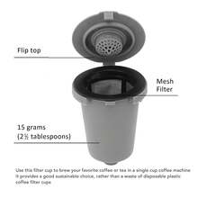 Reusable Coffee Filter Capsule For - Lightweight Single Cup Dripper, BPA-Coffee Pod For Fresh Ground Coffee,Coffee Service Coffee Accessories - View 4