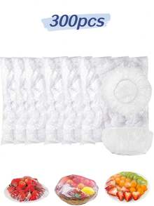 500片/包，一次性食品保鲜膜：淋浴喷头罩、多功能一次性收缩膜（1袋）、一次性鞋套、加厚厨房食品保鲜膜、弹性冰箱食品保鲜膜（50/100/300/500片装） - 彩色 - 查看 14