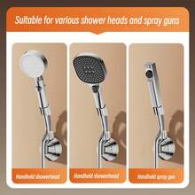 Adjustable Shower Head Holder - Flexible Shower Head Bracket With Suction Cup, Suitable For Handheld Shower Head - Multicolor - View 8