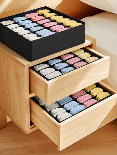 Hộp đựng đồ gấp gọn 24 ngăn, Giỏ đựng đồ trong tủ quần áo, Hộp đựng đồ tiết kiệm không gian, Phụ kiện phòng ngủ, Lưu trữ & Tổ chức, Trang trí nhà cửa/phòng/ngày lễ, Hộp đựng đồ, Tổ chức nhà cửa, Hộp sắp xếp ngăn kéo, Tủ đựng quần áo, Ngăn kéo đựng đồ