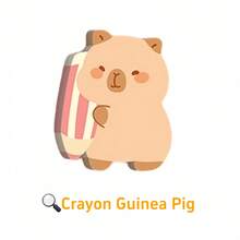 Cute Sticky Notes, High Aesthetic Value, Capybara Shape, Unique Design, Reusable And Removable - Kapibala - View 18