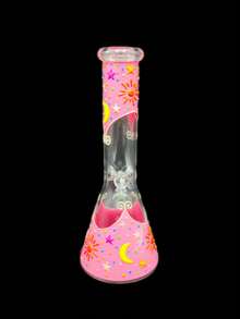 1个26厘米高玻璃花瓶，发光玻璃瓶礼品 - 查看 6