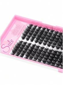 Sulv 144片装 12排 DIY假睫毛簇 12-20mm可选 DIY假睫毛嫁接 蓬松假睫毛簇，适合在家自行嫁接 - 查看 3