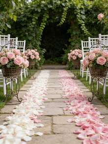 2000 cánh hoa hồng lụa nhân tạo, màu hồng và trắng, lý tưởng cho đám cưới, tiệc sinh nhật, trang trí hộp quà, hoa hồng lãng mạn, hoa cầu hôn, trang trí nhà cửa, trang trí phòng, quà tặng tiệc tùng, quà cô dâu, sinh nhật, lễ tốt nghiệp, tiệc độc thân, tiệc mừng em bé chào đời và nhiều dịp khác. - màu trắng hồng - Xem 5