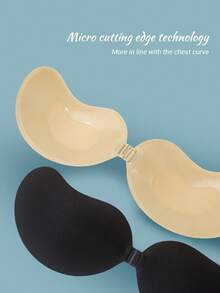 1pc Women's Adhesive Strapless Bra Invisible Silicone Breast Lift Tape, Versatile Lingerie Cleavage Enhancer With Detachable Halter, Suitable For Backless Dresses, Gowns, Swimwear, Cosplay - Multicolor - View 3