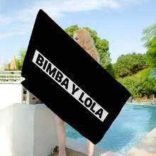 Fashion B B BimbaeS L L LolaeS Microfiber Beach Towel Absorbent Quick Dry Soft Yoga Swimming Resort Mountain Climbing Towel(7) - trắng - Xem 1