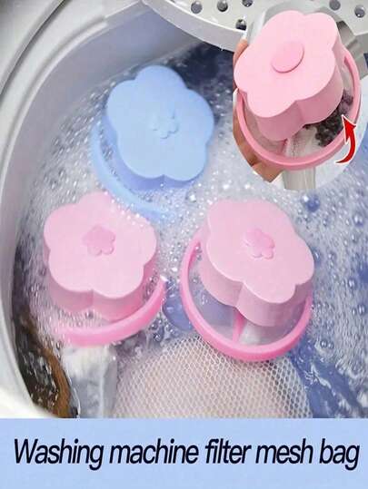 Bộ 2/1 bộ lọc xơ vải máy giặt - Loại bỏ xơ vải nổi, giữ lông thú cưng, bộ lọc xơ vải gia dụng tái sử dụng, không cần điện, thích hợp cho vệ sinh thương mại, kèm túi đựng đồ giặt, chất liệu bền, dễ sử dụng, phù hợp với mọi hộ gia đình, quà tặng Ngày của Mẹ, quà tặng cho phụ nữ