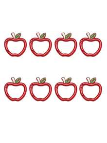 8pcs Metal Apple Shaped Spring Clasp Suitable For DIY Jewelry, Openable Round Keychain Clips, Bag Hooks, Dog Leash Connectors - Multicolor - View 16