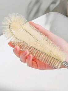 Cup Brush, Bottle Brush, Cup Cleaning Brush, Soy Milk Maker Cleaning Tool, No Dead Angle Cleaning, Long Handle Kitchen Cleaning Tools - Apricot - View 2