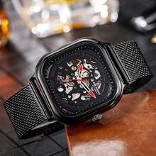 2026新款AOCASDIY男士自动机械表，3ATM防水方形表壳，休闲男士礼品 - 均碼 - 查看 3