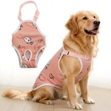 1pc Pet Dog Physiological Pants: Fixable Sanitary Pad Design + Pure Cotton Breathable Crotch, Suitable For Medium & Small Dogs During Estrus - Multicolor - View 10