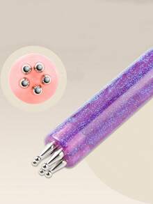 1 Pc Bright And Simple Quick Flower Drawing And Dots Painting Nail Tools Flower Drawing Pen - Multicolor - View 3