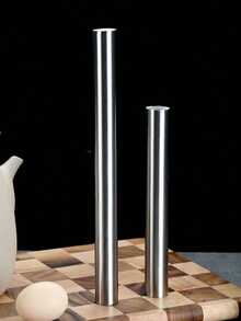 1个（小/中/大）不锈钢擀面杖，表面光滑，易于清洁。适用于烘焙软糖、披萨、馅饼、糕点、面条、面团、饼干等。也可作为烘焙工具和不粘面团擀面杖使用。 - 彩色 - 查看 3