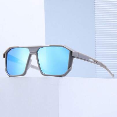 1 Cặp kính thời trang vuông nhiều màu sắc dành cho nam và thanh thiếu niên, kính unisex thời trang và cá tính.