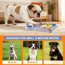 Dog IQ Training Puzzle Toy, Interactive Feeding And Behavior Training For All Sizes - Light Grey - View 7