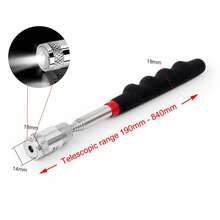 Portable Telescopic Magnetic Pen, Practical Tools, Capacity To Pick Up Nuts, Bolts, Extendable Pickup Rod RLW9 - 8LB With the Light - View 12