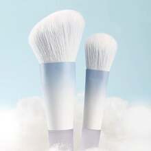 便携式化妆刷套装，10支装，日常旅行必备，包含散粉刷、腮红刷、鼻影刷、眼影刷，刷毛柔软。 - 淺藍色 - 查看 2