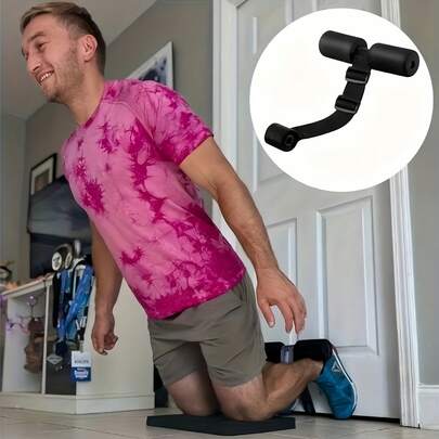 1pc Adjustable Nordic Leg Strap Sit-Up Assist Device - For Abdominal & Calf Muscle Training, Core & Leg Exercises - Essential Home Fitness Equipment, Suitable For Squats & Sit-Ups - Instant Doorway Workout Tool