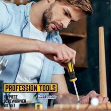 16/13/12/1pc, Professional Grade Magnetic Precision Screwdriver Set - Made Of Chrome Vanadium Steel, Bright Yellow Tips, Includes Various Sizes Of And Flat Head Screwdrivers, Comes With Pliers And Hook Tools. Suitable For Professionals Like Mechanics, Construction Workers And Carpenters - Multiple Styles - View 7