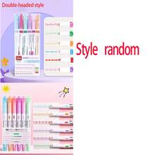 6 bolígrafos con borde de tinta ondulada fluorescente, aptos para proyectos DIY y marcado curvo, uso versátil para la escuela y la oficina, colores aleatorios, patrones creativos de vuelta al colegio, fiesta, regalo de cumpleaños, recompensa, regalo de Año Nuevo - Multicolor - Ver 17