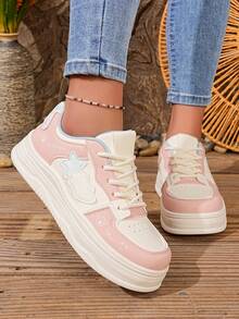 1 Pair Cartoon Style Women Sports Casual Running Sneakers - Pink - View 6