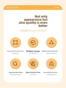 1pc Desktop Kitchen Organizer Rack, Spice Rack, Double-Layer Desk Organizer, Suitable For Office, Kitchen, Cup Holder, Christmas, Winter, Kitchen - Multicolor - View 5