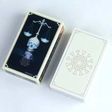 78pcs Skull Tarot Cards, Fortune Telling Divination Cards, Gothic Style And Surreal Dark Aesthetics - Multicolor - View 4