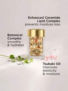 Elizabeth Arden 伊丽莎白雅顿高级神经酰胺胶囊每日青春修护精华液，30粒装。三重神经酰胺补强屏障，棕榈酸视黄酯抗衰老，山茶籽油紧致柔滑，质地轻盈丝滑，无香精，无防腐剂，适合干性及敏感性肌肤，新手友好，礼品装，韩国美妆，14毫升/0.47液盎司 - 30粒 - 查看 5