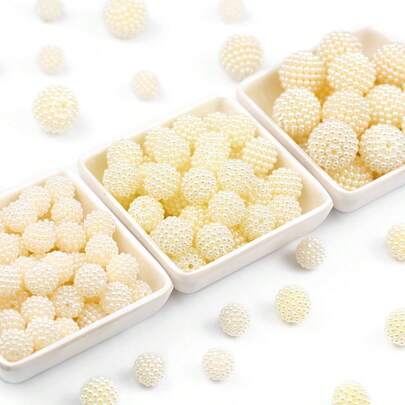 20/60/100颗 10*20mm 亚克力桑葚珠，DIY首饰制作，工艺品材料，友谊礼物，家居装饰，小饰品